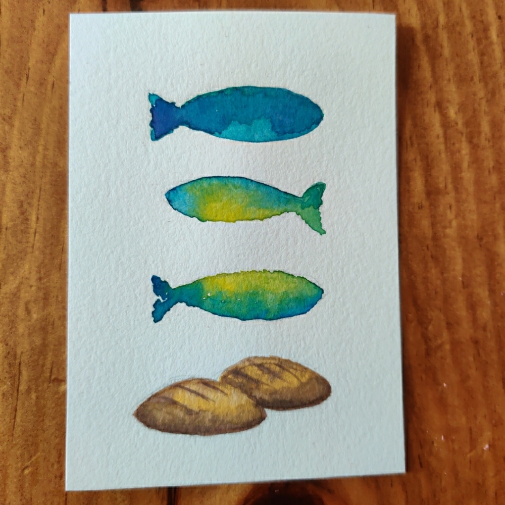 ACEO Original Watercolor Art By Dorcas Palma ATC
